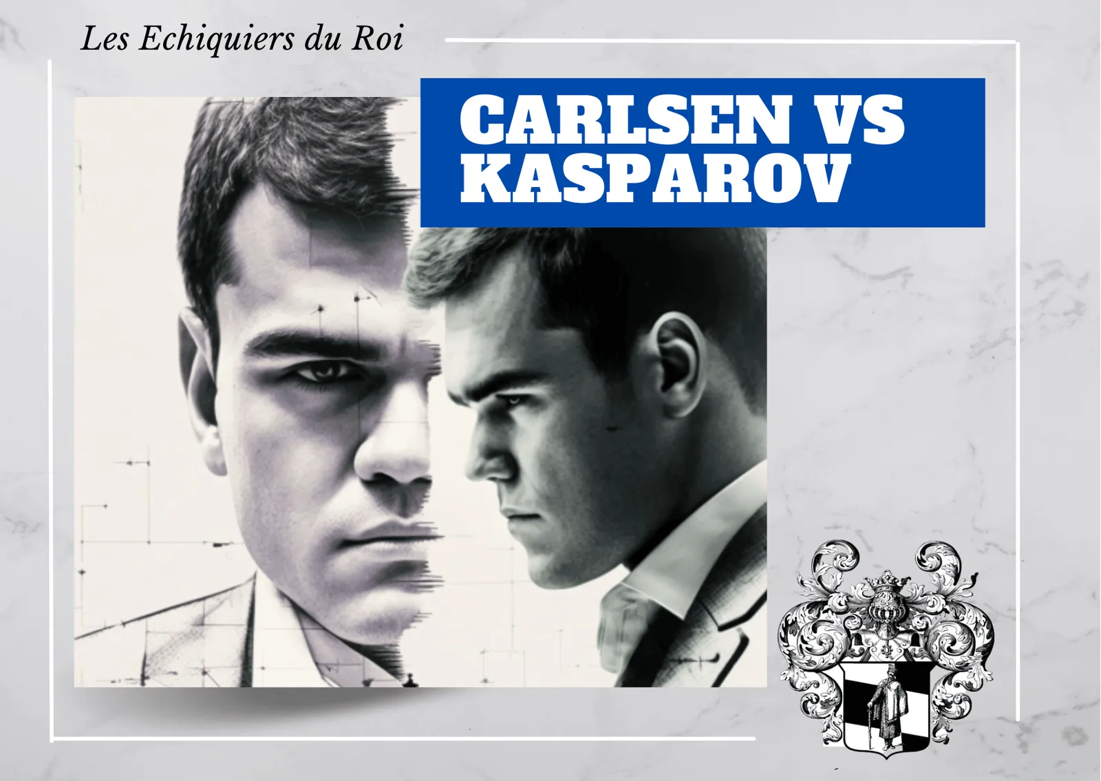 Magnus Carlsen och Garry Kasparov Magnus Carlsen och Garry Kasparov
